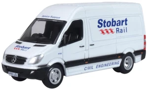 Oxford Diecast 76MSV002 Mercedes Sprinter Van Stobart Rail NEW - Picture 1 of 2