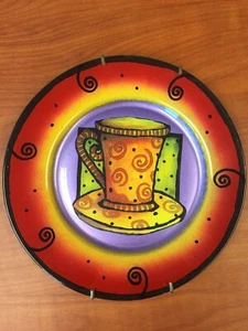 Judaica Plates By Marsha Anderson 10-1/2" Colorful Wall Hang Jewish gift holiday - Picture 1 of 12