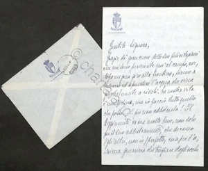 Lettera autografo Carlo Fattarappa comandante Rgt. Cavalleggeri Monferrato 1925 - Picture 1 of 2