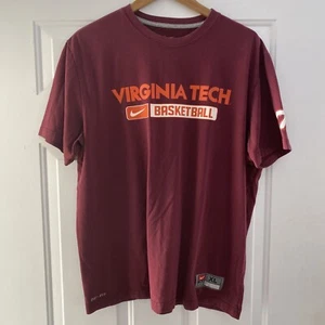 Nike Dri Fit Virginia Tech Hokies Basketball Shirt - Size Adult XL - Picture 1 of 5