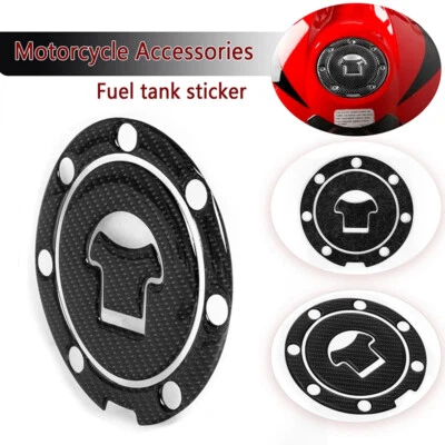 Real Carbon Fiber Gas Tank Fuel Cap Cover Protect Pad for Honda CBR-1000RR 600RR - Image 1 of 4