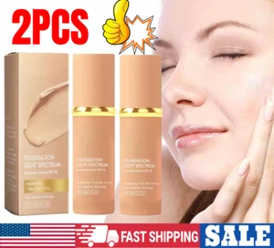 2PCS 4 in 1 Biomimic Foundation Light Spectrum Foundation Liquid 1.0oz/30g ~~ - Picture 1 of 23