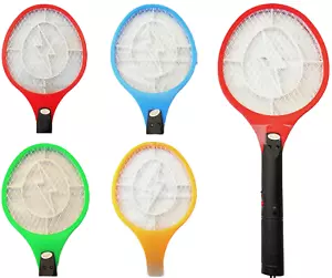 AA Battery Bug Zapper Mosquito Insect Electric Fly Swatter Racket Bat Giant Size - Picture 1 of 2