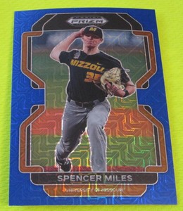 2022 Panini Prizm Draft Picks #PDP136 Spencer Miles Blue Mojo Prizm MINT!!