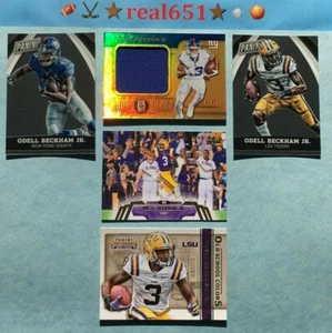 2014+ ODELL BECKHAM Rookie-Relic-SP Lot x 5 Gold Jersey /49 Upper Deck | Browns  - Picture 1 of 8