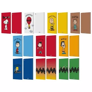 OFFICIAL PEANUTS CHARACTERS LEATHER BOOK WALLET CASE COVER FOR AMAZON FIRE - Picture 1 of 16