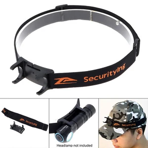 SecurityIng Elastic Headband Adjustable Headlight Strap 22mm - 26mm Torch - Picture 1 of 11