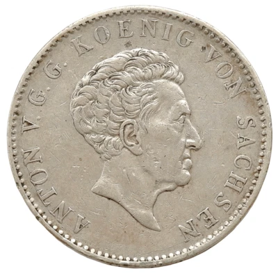 GERMANY SACHSEN 1 TALER 1832 SAXONY ANTON SILVER COIN - Image 1 of 2