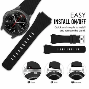 Silicone Bracelet Strap Replacement Watch Band For Samsung Galaxy Watch 46mm - Picture 1 of 52