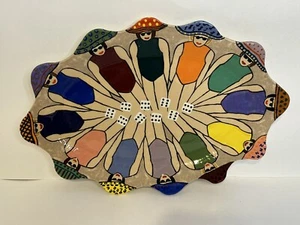 Bunko Babes Bunko Reunion Handmade One Of A Kind Serving Platter Vintage 1998 - Picture 1 of 4