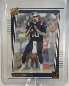 2021 Clearly Donruss Mac Jones GOLDRATED ROOKIE #55 SP Parallel Patriots - Bild 1 von 2