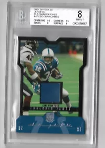 NFL 2004 Skybox LE Jerseys Platinum Patches Edgerrin James Card BGS8 /15 - Picture 1 of 1