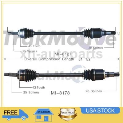 Se adapta a Mitsubishi Endeavor 2004~2008 2X eje trasero TrakMotive CV Foto 1 de 4