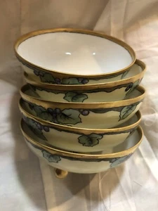 Haviland France Footed 5 Desert Bowls - Picture 1 of 10