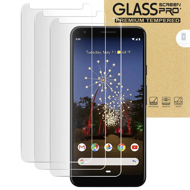 PACK de 3 protectores de pantalla de vidrio templado plegables Google Pixel XL 3 4 5 6 7 7a 8 Pro Foto 1 de 1