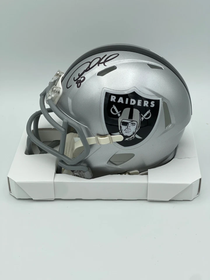 Minicasco firmado por Desmond Howard Oakland Raiders certificado de autenticidad Holo Las Vegas  Foto 1 de 1