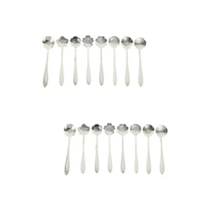16 Pcs Stainless Steel Flower Spoon Set Stainless Steel Teaspoons - Picture 1 of 12