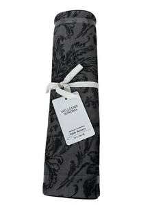 Williams Sonoma Baumwolle Damast Jacquard Anthrazit Tischläufer 16"x108" Halloween - Bild 1 von 5