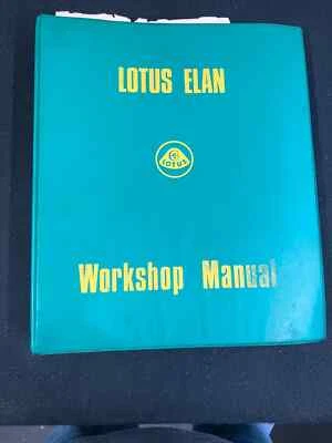 1974 年原版莲花 ELAN 工厂研讨会手册 X036T0327Z 合 4 环笔记本 — 第 1/4 张图片