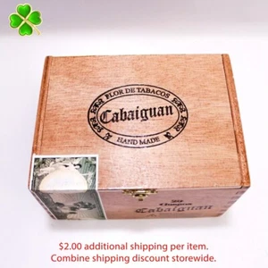 Caja de cigarros de madera vacía Cabaiguan Guapos 6,5" x 4,75" x 3,75" - Imagen 1 de 11