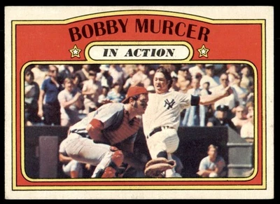 Topps High 1972 # Bobby Murcer en acción #700 como nuevo Foto 1 de 2