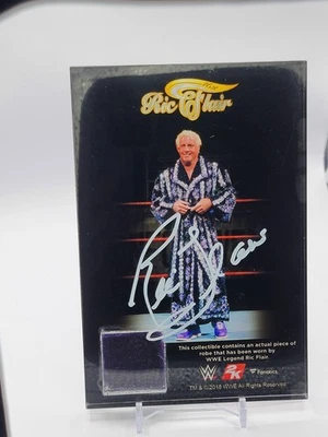 Wooooo! Ric Flair Firmado Placa Autógrafo Pieza de Bata Reliquia Muestra WWE 2K Juego Foto 1 de 4