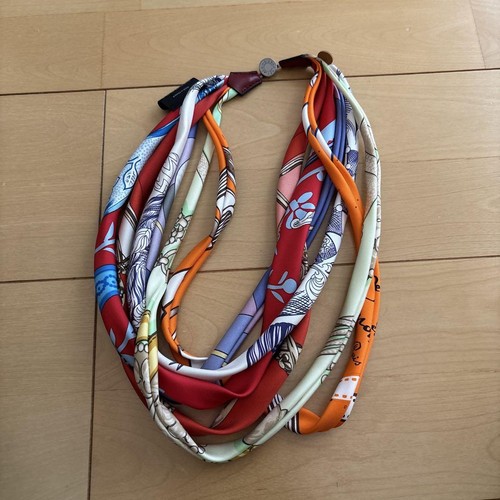 HERMÈS Collana Hermes Petit Ache Argento Ottima Usata Senza Scatola 80cm Autentica