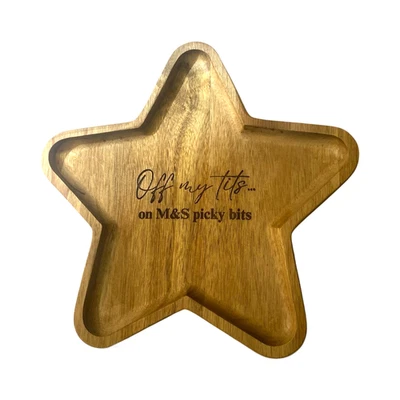 Off My T**s On Picky Bits Chopping Board Funny Serving Board Gift for Food Lover - Image 1 of 4