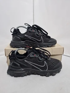 Nike React Vision Turnschuhe Größe 4,5 UK Schwarz Running US 5 EUR 37,5 DJ4616 001 - Bild 1 von 12