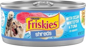Purina Friskies Shreds With Ocean Whitefish and Tuna in Sauce Wet Cat Food - (Pa - Picture 1 of 1
