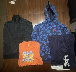 Lot Of 4 Youth Xl Shirt Hoodie 18 - 20 Nike Polo Ralph Lauren Under Armour - Picture 1 of 8