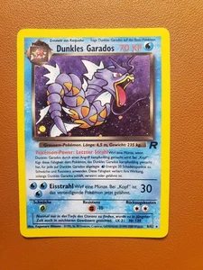 Dunkles Garados German Card 8/82 Team Rocket Vintage Dark Gyarados Holo Pokemon - Picture 1 of 2