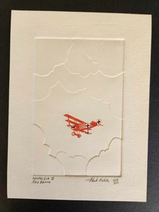 Kräuter Fichter Gravur farbig "Nostalgie II - Roter Baron" #ed 264/400 - Bild 1 von 7