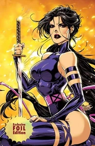 FOIL ~ X-Men #10 Kaare Andrews esclusiva MegaCon 2025 variante Psylocke Virgin - Foto 1 di 8