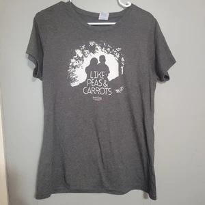 Maglietta da donna Forest Gump Movie Bus Ride Jenny & Forest Like Peas And Carots L - Foto 1 di 6