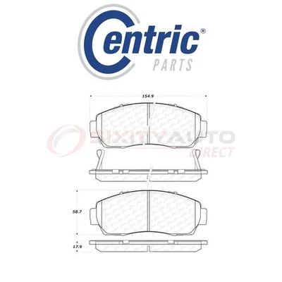 Centric C-TEK Metallic Disc Brake Pads for 2005-2010 Honda Odyssey 3.5L V6 - io Foto 1 de 4