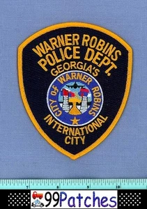 WARNER ROBINS GEORGIA Polizei Schulteraufnäher INTERNATIONALES STADTFLUGZEUG 8A - Bild 1 von 1