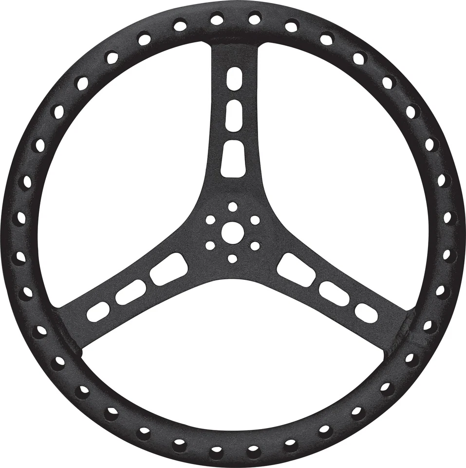15in Steering Wheel L/W Aluminum Black - Image 1 of 1