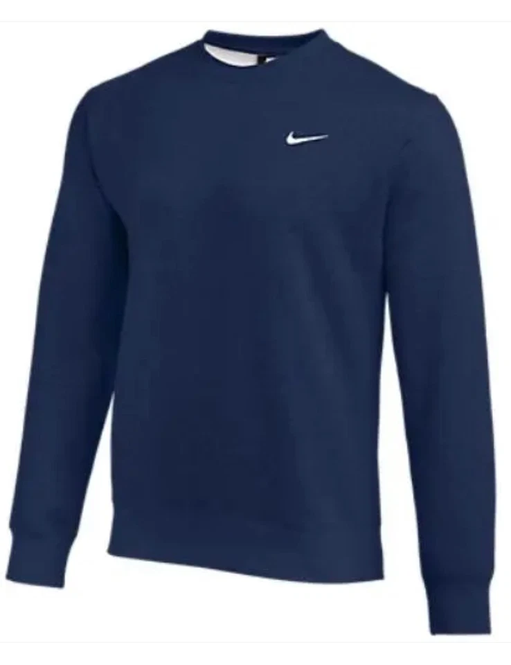 Nike Men's Crewneck Long Sleeve Sweatshirt Pullover Blue Size L