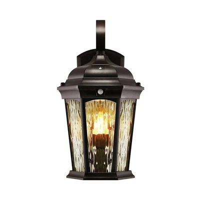 Euri Lighting EFL-130W-MD Flickering Flame Lantern, Water Glass, with... - Image 1 of 4