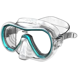 SEAC Giglio Snorkel & Scuba Diving Mask, Adults & Youth, Transparent/Aquamarine - Picture 1 of 1