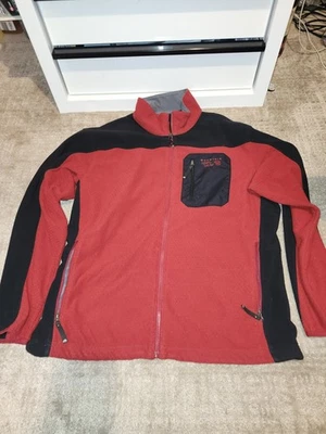 Chaqueta polar roja extra grande Mountain Hardware XL para hombre bolsillos con cremallera Foto 1 de 4