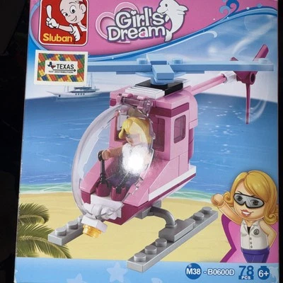 SLUBAN GIRLS DREAM Helicopter SET SEALED # M38-B-0600D Building Blocks - Image 1 of 4