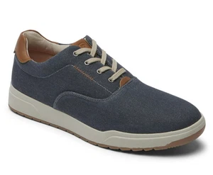 Rockport Bronson Mens Canvas Lace Up Smart Casual Trainers - Picture 1 of 4