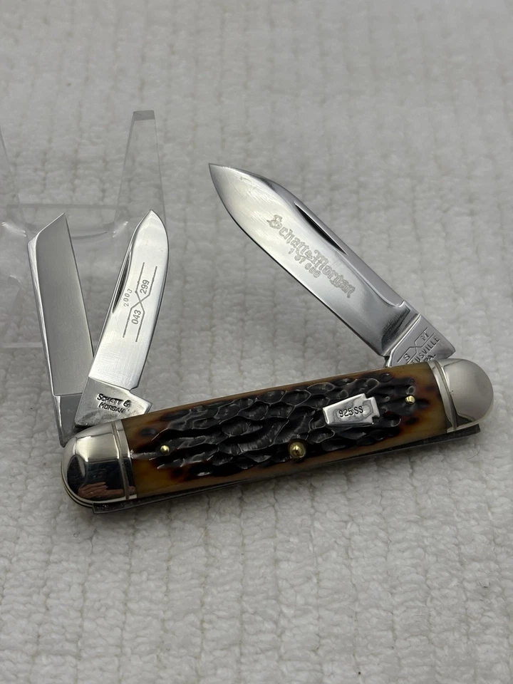 Schatt & Morgan 1 de 600 mango de hueso de 3 hojas Whittler desde 2003 (13) Foto 1 de 4