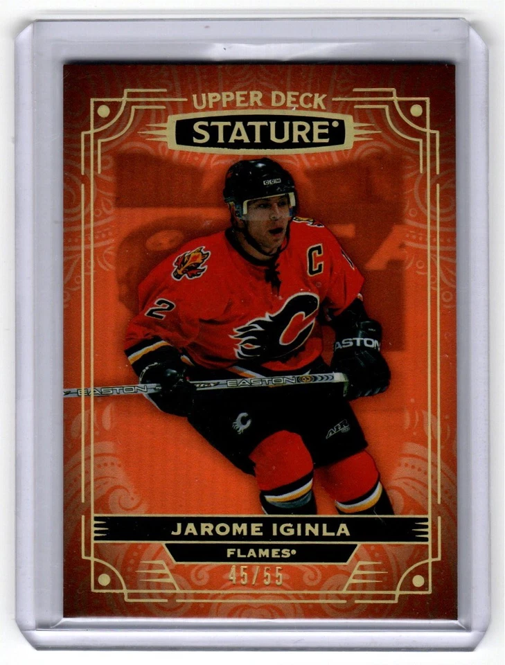 2022-23 Upper Deck Stature #23 Jarome Iginla Orange #/55 - Image 1 of 1