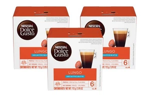 Nescafe Dolce Gusto Kaffeepads, Lungo Decaffeinato, 16 Kapseln, 3er Pack - Bild 1 von 9