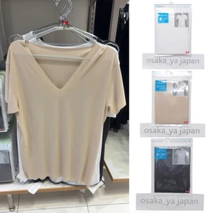 UNIQLO AIRISM Desodorante Malla Cuello en V T Nylon XS-4XL 3Colores Hombres Nuevo Japón 464308 - Imagen 1 de 4