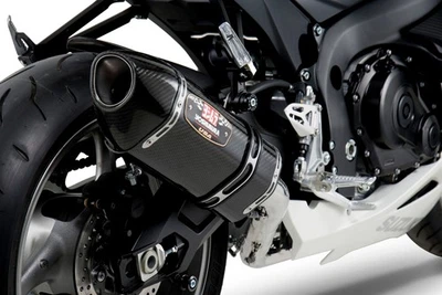 Yos. R77 Carbon Fiber Full Exhaust Black Fits 11+ Suzuki GSXR600/750 1160000221 - Image 1 of 4
