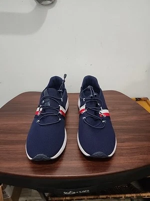 Tommy Hilfiger Azul Marino RHENA Zapatillas Zapatos Parte Superior Baja Cordones elásticos Para Mujer Talla 11 Foto 1 de 4